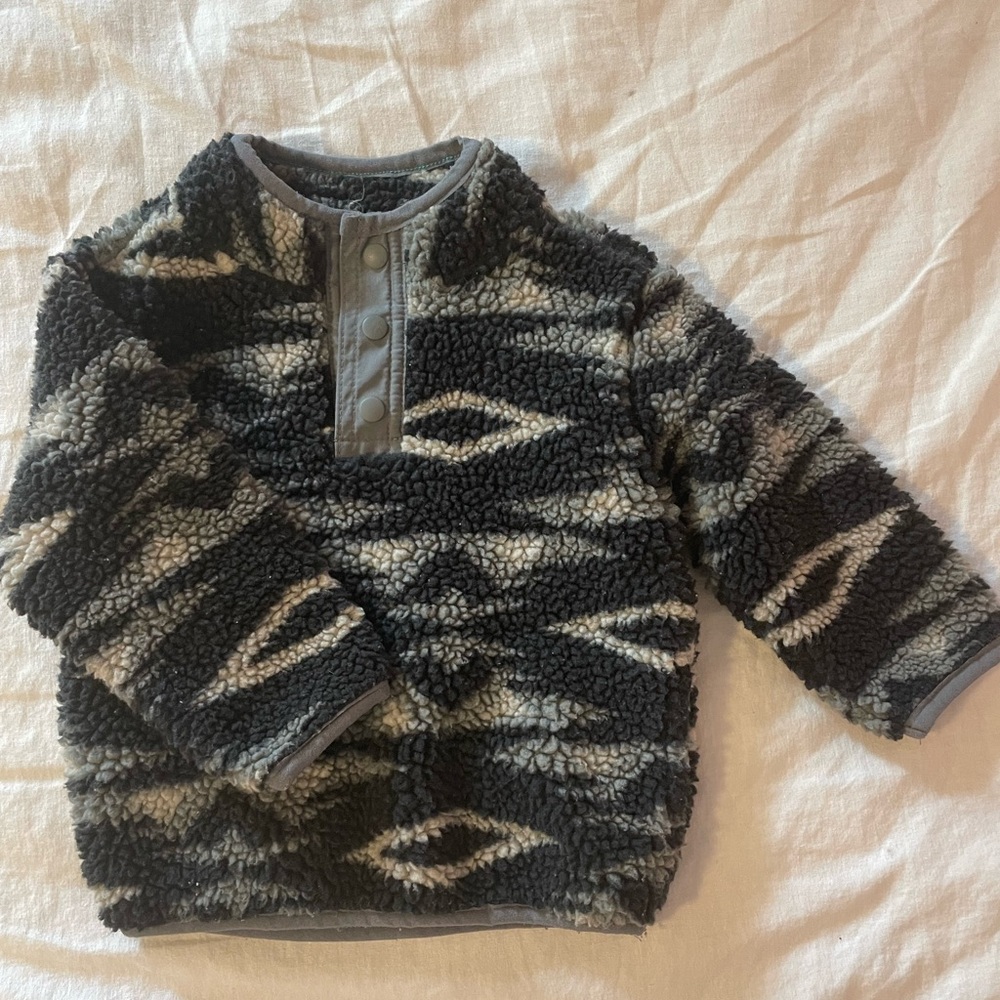 OshKosh Pullover Sherpa Sweatshirt Jacket